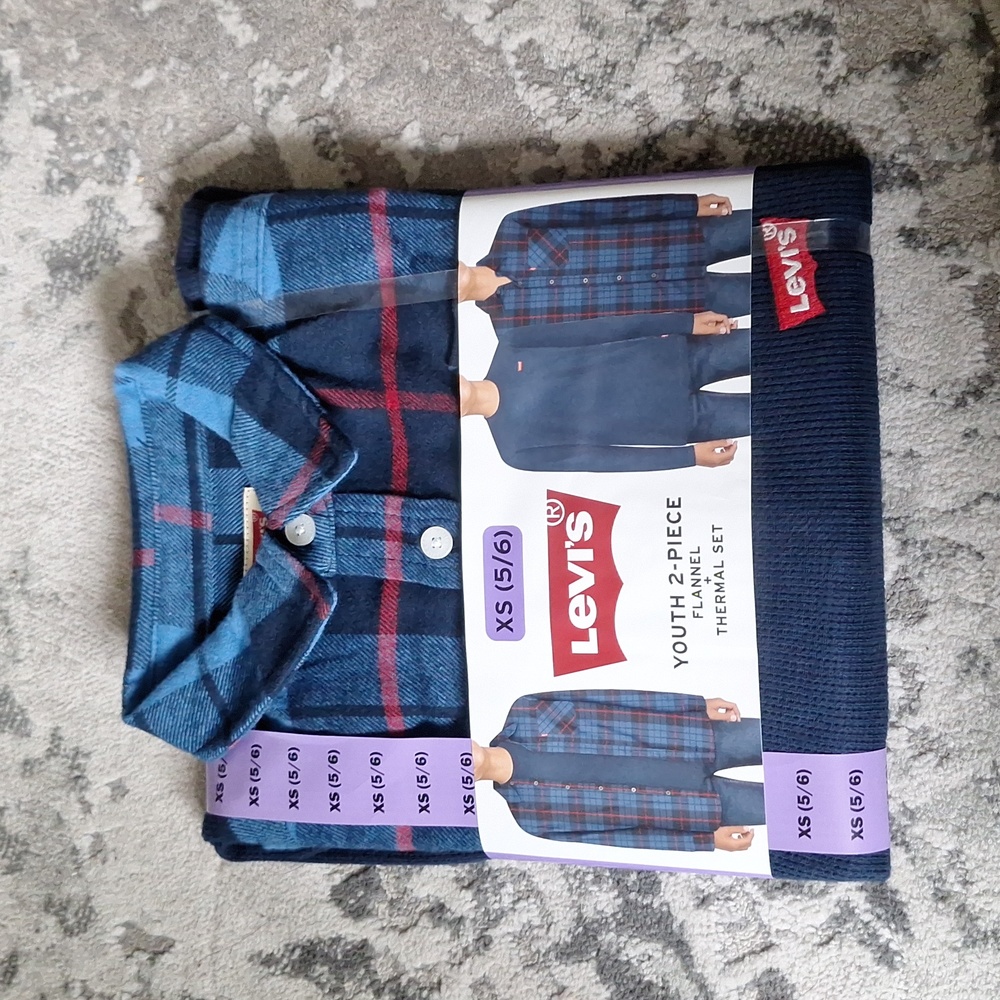 Boys 2 piece flannel & thermals set